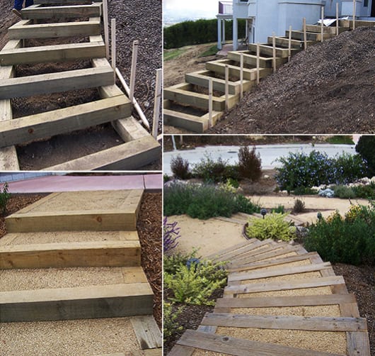 Treppe im garten selber bauen Kleinster mobiler Gasgrill.