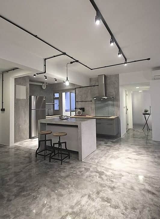 Estrich der fuÃboden im industrial style freshouse Moderner bodenbelag