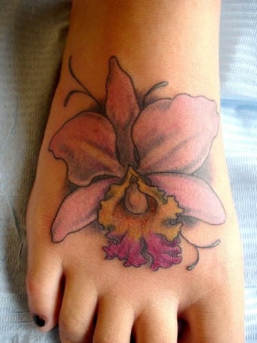 orchidee tattoo