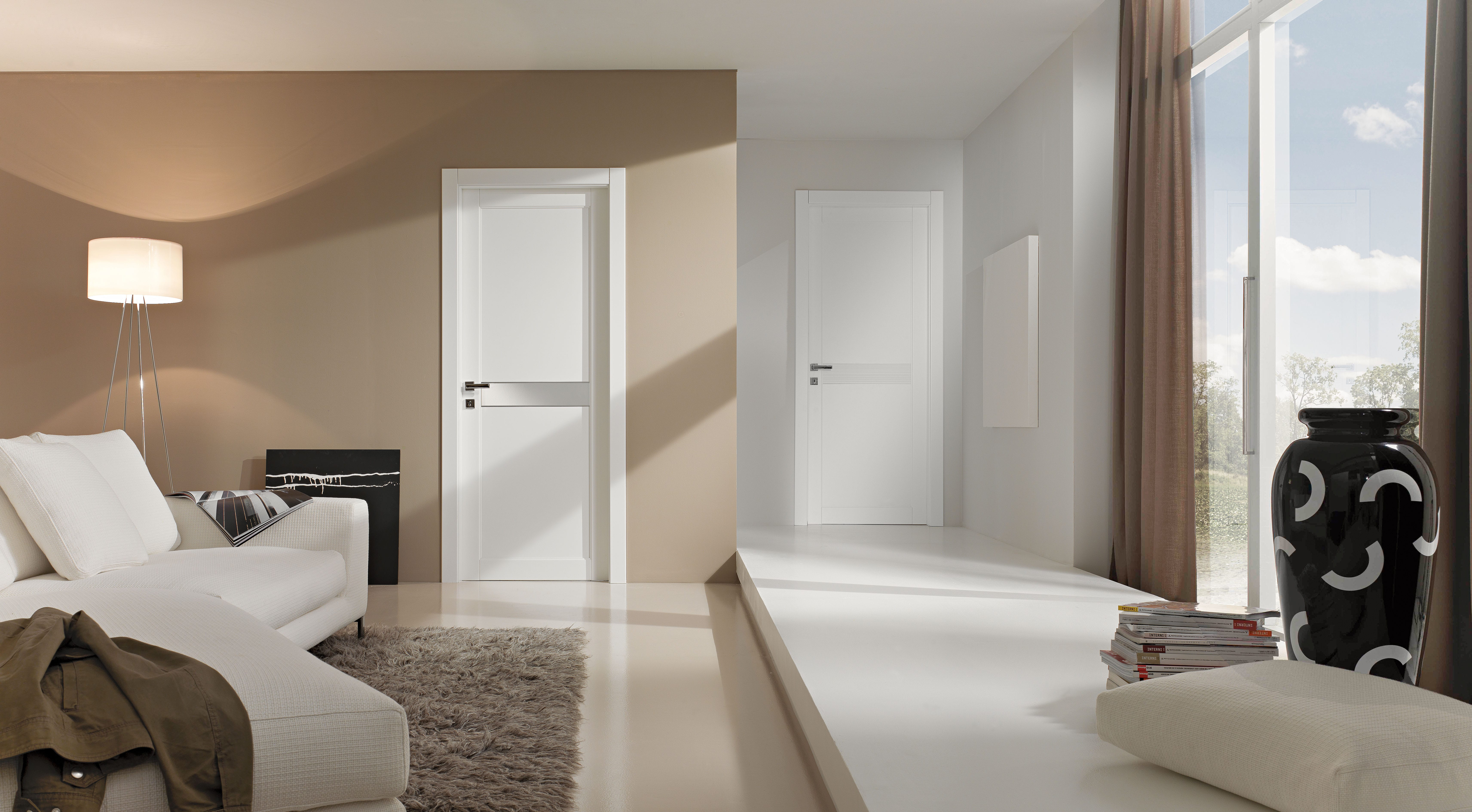 wohnzimmer braun mit sofa weiß und gardinen braun-luxus interior design