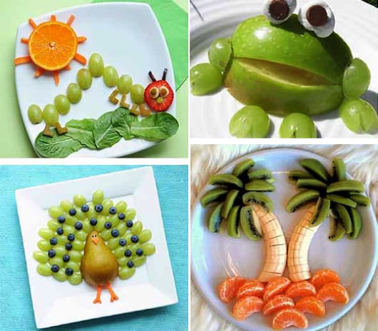 kreative Kinder-Essen ideen und kreative DIY-Essen-dekoration für partys und geburtstage