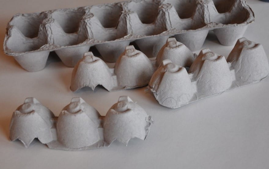 halloween deko idee zum selbermachen aus eierkarton als bastelidee für kinder
